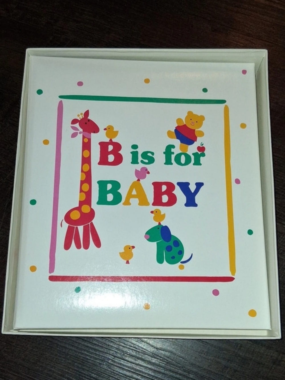 Hallmark BBA2001 Baby Photo Album White Red